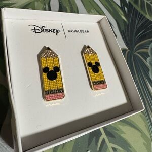 DISNEY X Baublebar Mickey Mouse Teacher Pencil Earrings Back To School